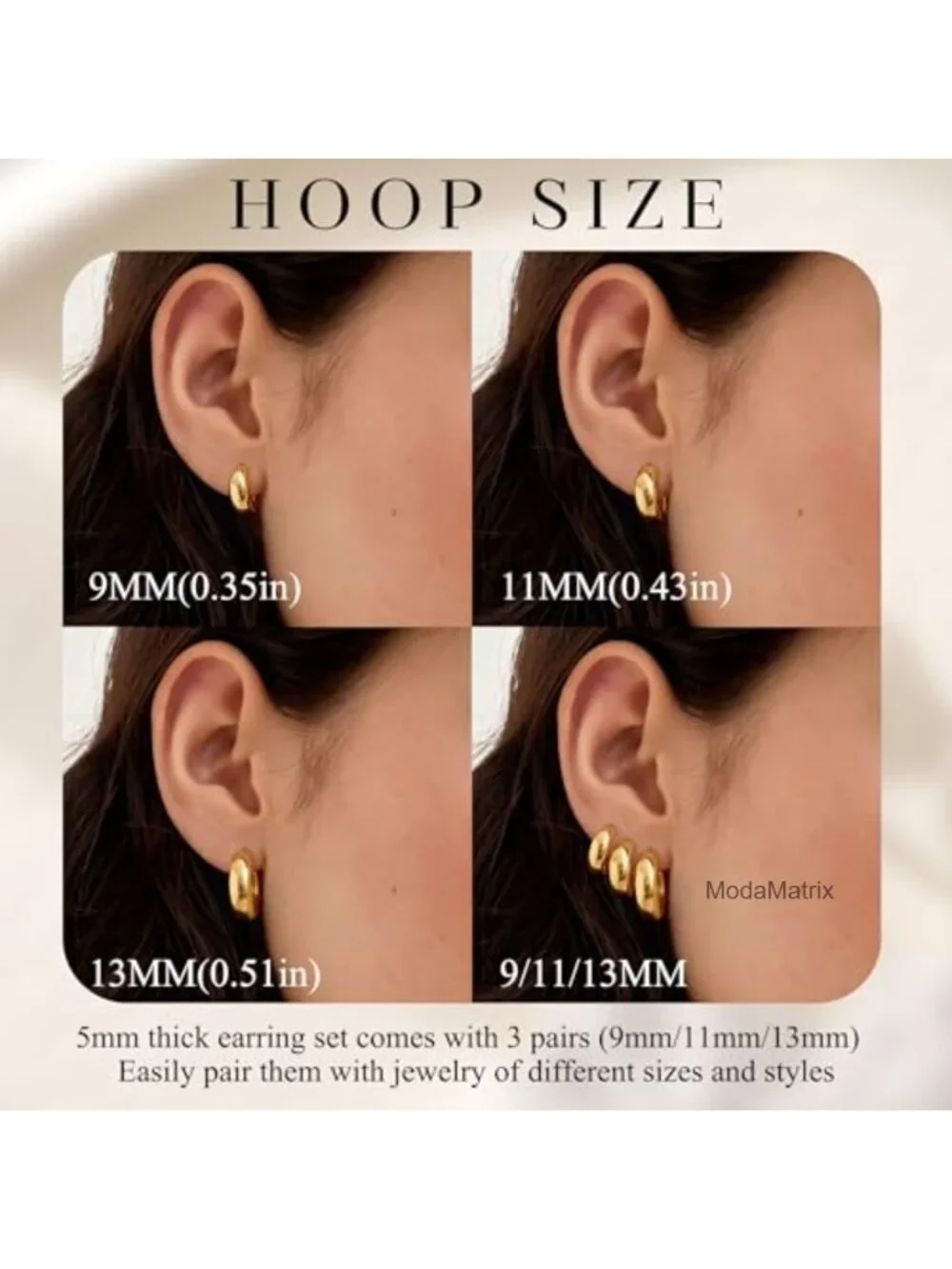 N/A chunky hoop
